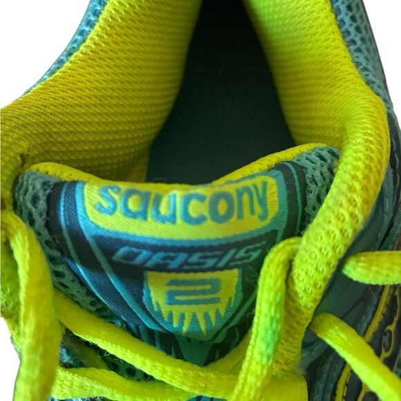 Saucony Women's Size 7.5 Blue and Green Running Shoes - Picture 4 of 10